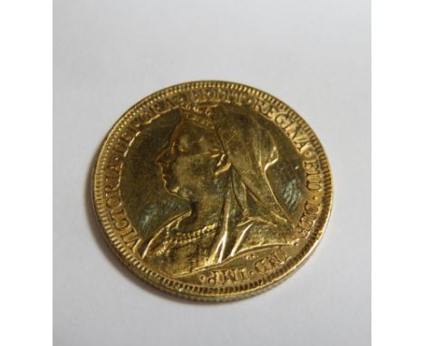 Queen Victoria 1896 gold full sovereign 