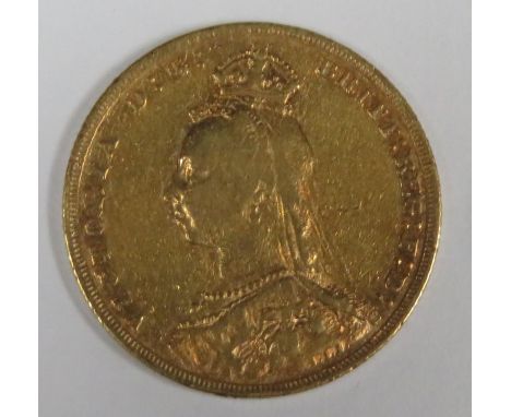 Queen Victoria 1892 gold full sovereign 