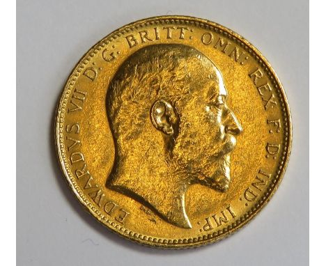 King Edward VII 1902 gold full sovereign, Melbourne mint 