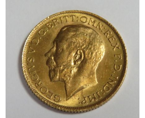 King George V 1913 gold full sovereign 