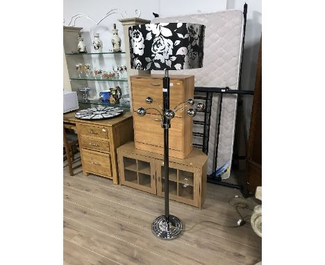 MODERN CHROME STANDARD LAMP