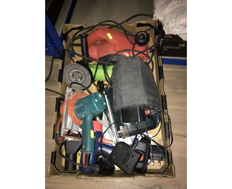 1 BOX OF POWER TOOLS