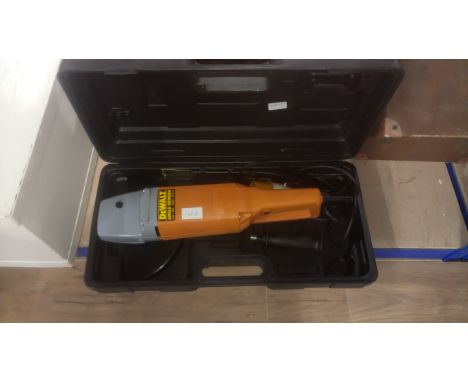 DE WALT 9" ANGLE GRINDER 2300, WATT 6500 ,RPM 110, VOLT IN CARRY CASE - NEVER USED