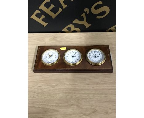 WALL HANGING BAROMETER, CLOCK