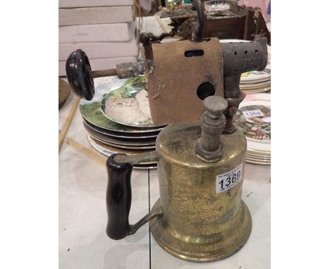 Butler of Canada brass blowtorch. P&amp;P Group 3 (£25+VAT for the first lot and £5+VAT for subsequent lots) 