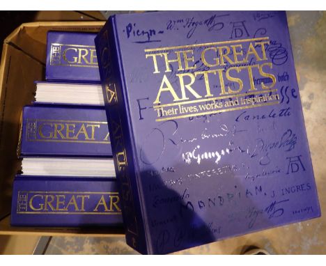 Six folders of The Great Artists, Their Lives, Works and Inspiration. P&amp;P Group 3 (£25+VAT for the first lot and £5+VAT f