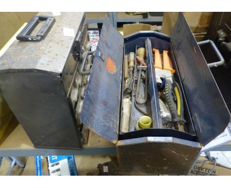 Two toolboxes with tool contents. Not available for in-house P&amp;P 