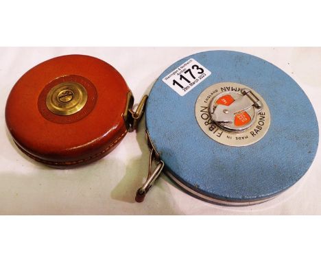Two Rabone measures. P&amp;P Group 1 (£14+VAT for the first lot and £1+VAT for subsequent lots) 