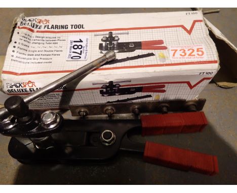 Black Spur Deluxe pipe flaring tool, new old stock. Not available for in-house P&amp;P 