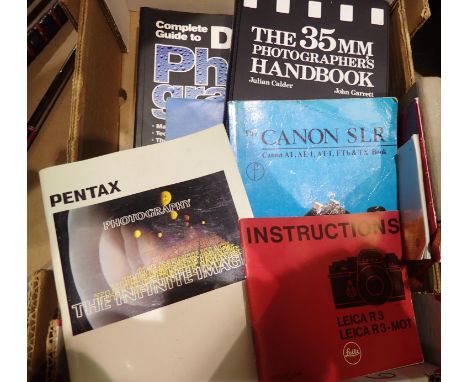 Collection of photographic and camera related books. Not available for in-house P&amp;P 
