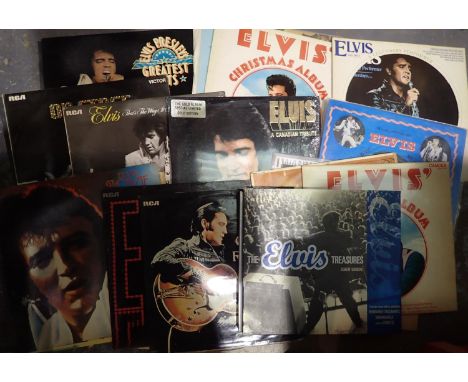 Eighteen mixed Elvis Presley records. P&amp;P Group 3 (£25+VAT for the first lot and £5+VAT for subsequent lots) 