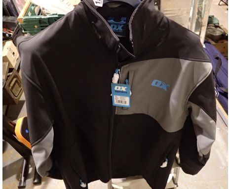 Ox Tools softshells 3XL 50 inch chest workwear jacket, new old stock. P&amp;P Group 1 (£14+VAT for the first lot and £1+VAT f
