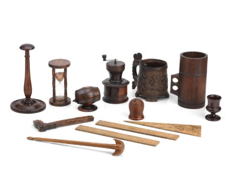 A collection of various 19th century Treen wares(For full description please visit www.bonhams.com )Footnotes:To include a Vi