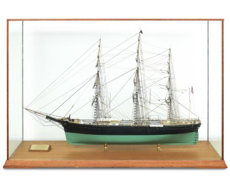 A ships model of the clipper 'Flying Fish'with plaque inscribed Clipper 'Flying Fish', designed and built by Donald McKay lau