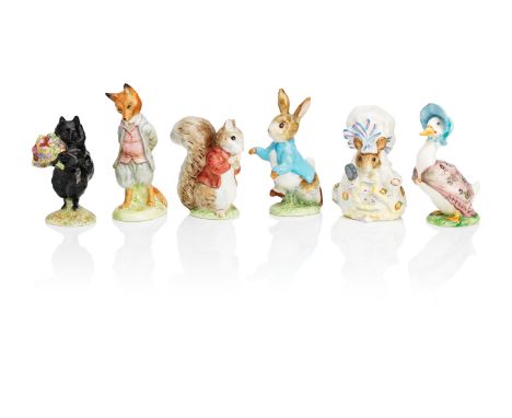 A set of thirty Beswick Beatrix Potter figuresTo include all the main characters, with six dated between 1948-54, and the rem