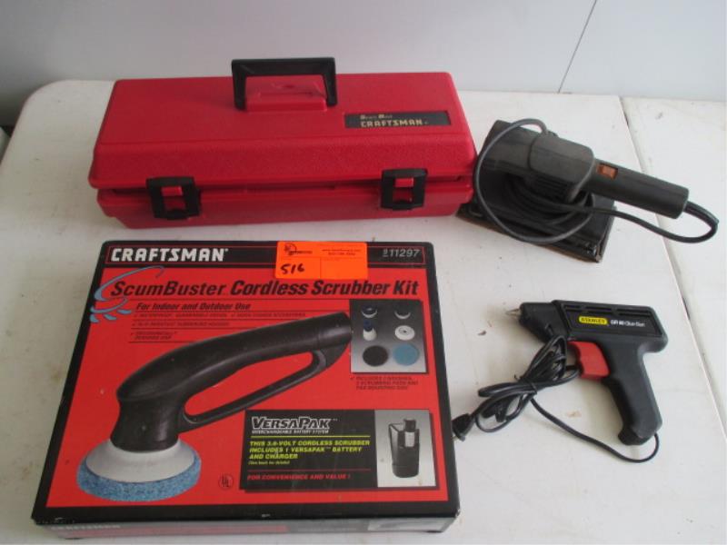 (1) Craftsman Scum Buster Cordless Scrubber, New in Box, (1) Craftsman