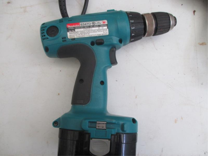 (1) Makita Cordless Screw Gun, Model 6347D, (1) Chicago 1/2" Impact