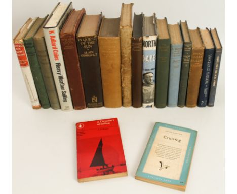 Eighteen volumes on yachting, cruising and seafaring to include: BENNETT, Arnold - From the Log of the Velsa (Chatto & Windus