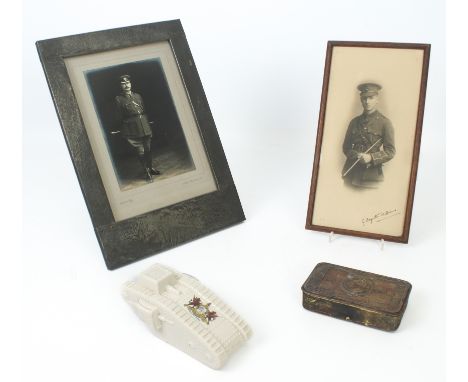 Four First World War items:  1. a circa 1914 signed photograph of Lt-Col. Geoffrey Baynton Williams C.B.E., M.C. (I.P.S.) (18