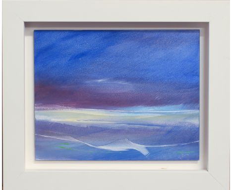 British Contemporary School Seascape acrylic on board, signed lower right 8 x 10in (20.3 x 25.4cm), white box frame (29.25 x 