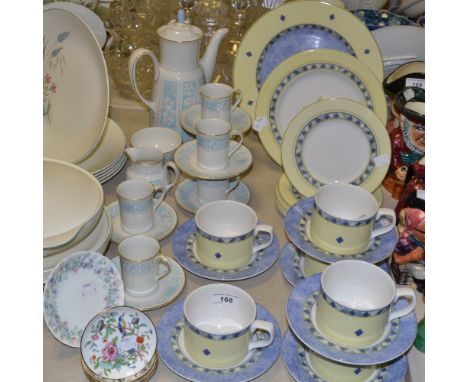 Ceramics - Royal Doulton Sarmina pattern part tea service; a Royal Doulton Hampton Court pattern part coffee service; etc