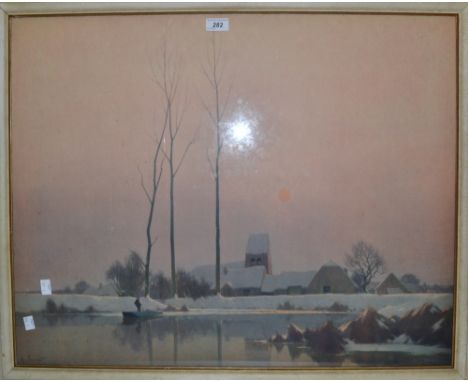 A Jacob(Twentieth Century)
Winter Sun,
print,  framed
