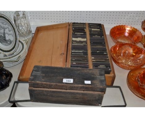 Magic lantern slides Victorian (2 boxes)