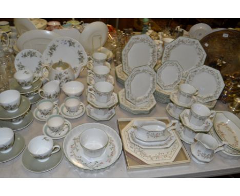Ceramics - Eternal Beau pattern tableware, Royal Adderley, Arcadia pattern part tea service