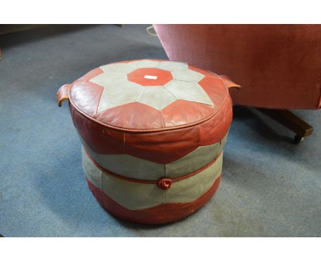 Vintage Vinyl Pouffe