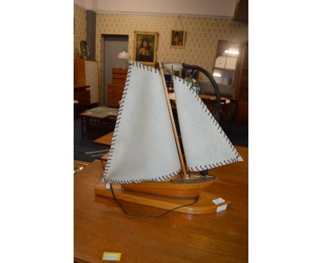 1960's Lamp in the Form of a Ship 
