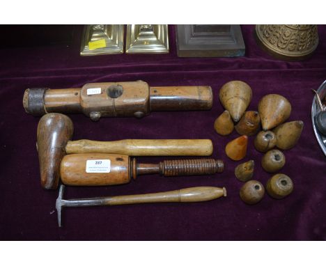 Vintage Tools Including Caulking Hammer Head, Plumbing Tools, etc. 