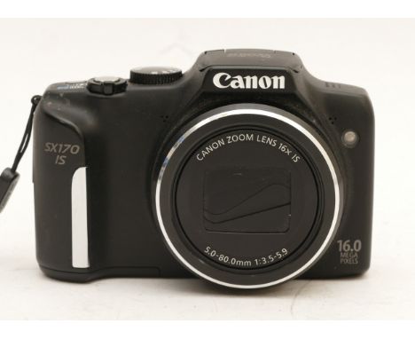 A Canon Powershot SX170 IS digital camera, product no. PC2006.
