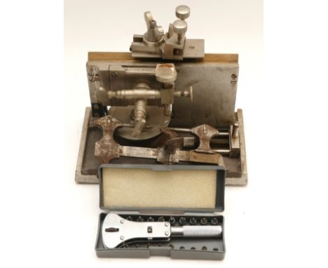 Ernst Leitz of Wetzlar a 1Z=0.0025mm precision tool, a watchmakers hand lathe and a watch opening tool (3)