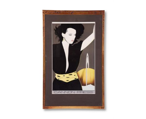 BRITISH SCHOOL (20TH CENTURY)  WOMAN WITH LEOPARD PRINT WRAP  Giclée print 97 x 60cm (38 x 23 3/4in.) inc. frame  