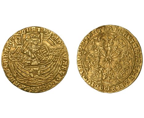 Edward IV (First reign, 1461-1470), Light Coinage, Ryal, London, mm. crown on rev. only, small fleurs in spandrels, 7.54g/2h 