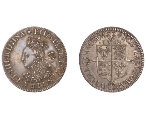 Elizabeth I (1558-1603), Milled coinage, Sixpence, 1562, mm. star, bust D, broader bust, decorated dress, small rose, 3.08g/7