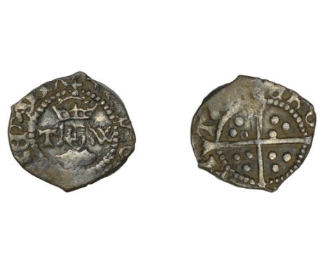 Henry VIII (1509-1547), Second coinage, Halfpenny, York, Bp Wolsey, mm. voided cross, tw by bust, 0.35g/12h (Withers type 2; 