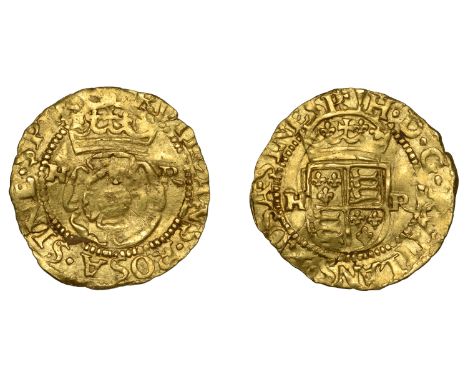 Henry VIII (1509-1547), Posthumous issue, Halfcrown, mm. arrow, rutilans rosa sine spina around crowned rose, h-r in fields, 