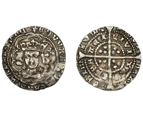 Edward IV (First reign, 1461-1470), Light coinage, Groat, York, class VIIIb (?), mm. lis on obv. only, no e on breast, quatre