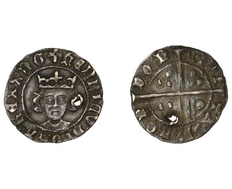 Henry VI (Restored, 1470-1471), Penny, London, mm. short cross fitchée on obv. only, reads henricv di gra rex ang, 0.77g/2h (