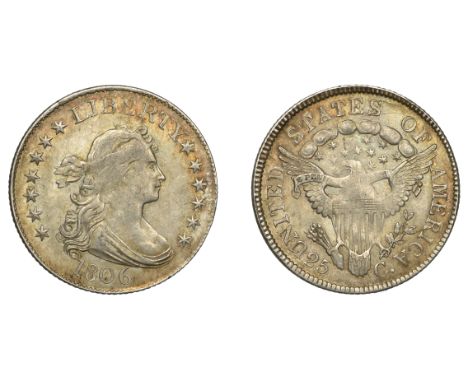 United States of America, Quarter-Dollar, 1806, Philadelphia (KM 36). Slightly weak in centre of reverse, otherwise about ext