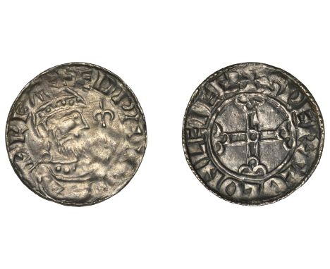 Edward the Confessor (1042-1066), Penny, Pointed Helmet type, Chester, Svartkollr, spertloc on leiec, bust C, 1.29g/12h (Free