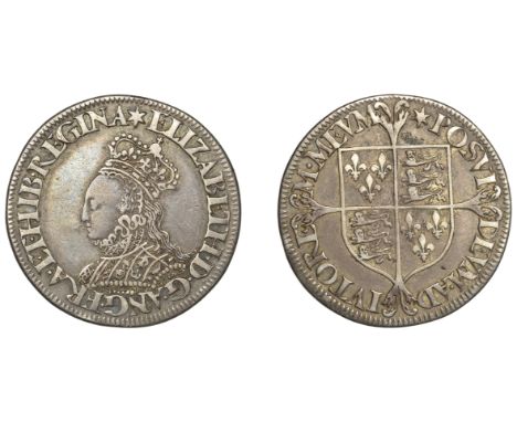 Elizabeth I (1558-1603), Milled coinage, Shilling, mm. star, small size, bust A, decorated dress, 5.90g/6h (Borden/Brown 17, 