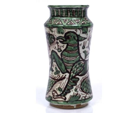 An Italian pottery Albarello late 19th/20th Century 29.5m