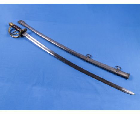 An officers sword and scabbard