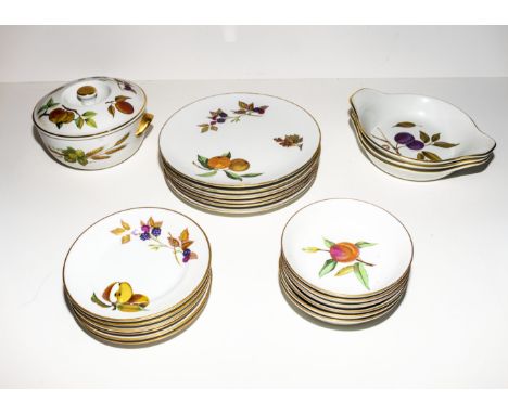 A selection of Royal Worcester Evesham table ware