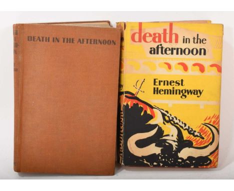 Ernest Hemingway - Death in the Afternoon, first UK edition, original orange cloth, frontispiece by Juan Gris intact, Jonatha