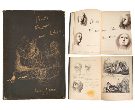 Henry Moore - Heads, Figures and Ideas, 1958 first edition, pub. George Rainkind, lithograph printed at The Curwen Press, Thi