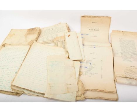  Of Benjamin Britten and Eric Crozier interest: collection of typed and handwritten manuscripts relating to Eric Crozier’s 19