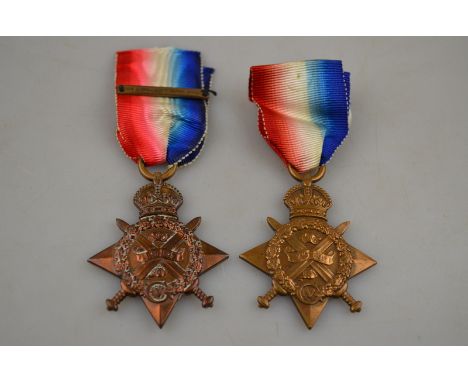 World War I general service medals - a 1914 Star and Mons Clasp to 7200 Pte W. Mead 2/York & Lanc R. to/w a 1914 Star to 6807